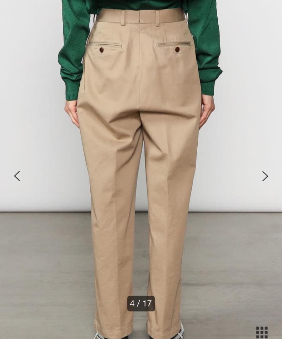 NEAT ニート ビショップ〈別注〉チノパンツ S チノパン　ナチュラル