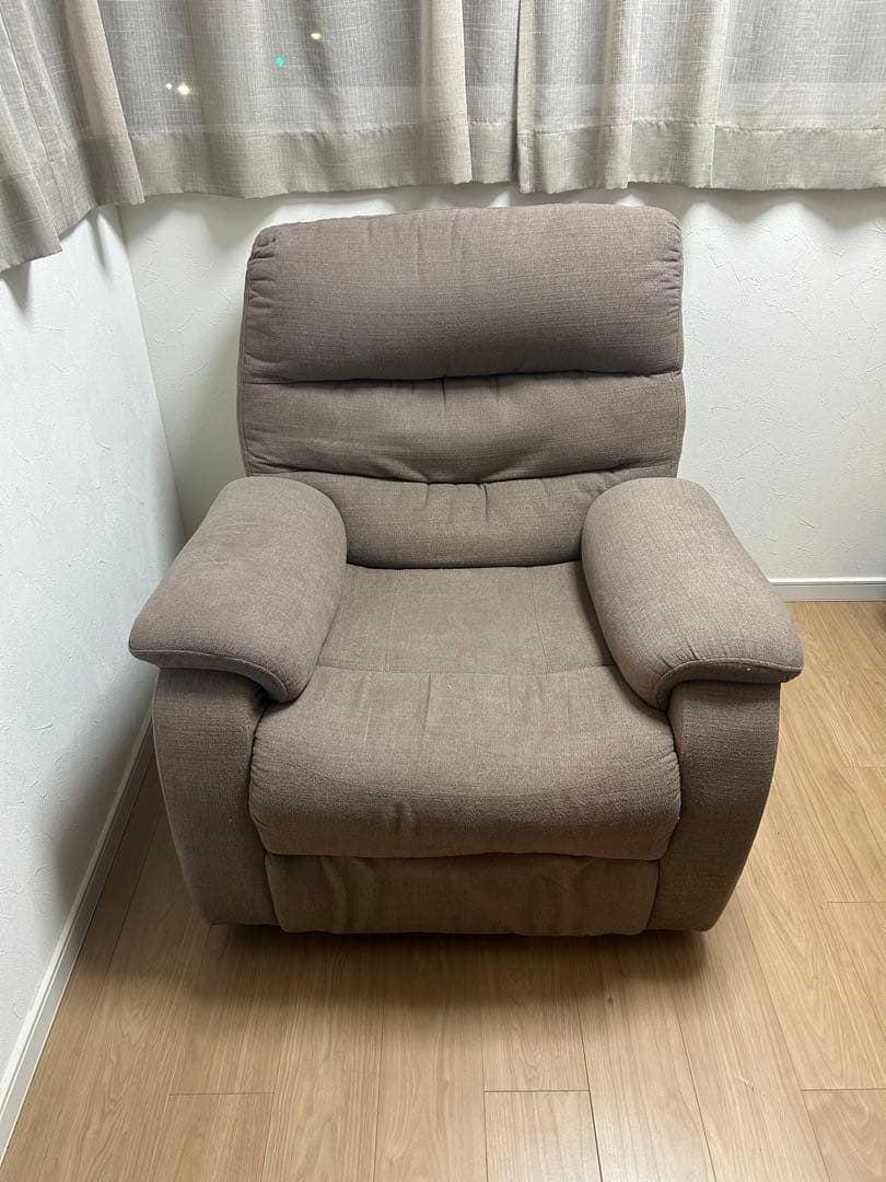 ニトリ 電動リクライニングソファ Nビリーバ3 布モカ 1人掛け 動作良好