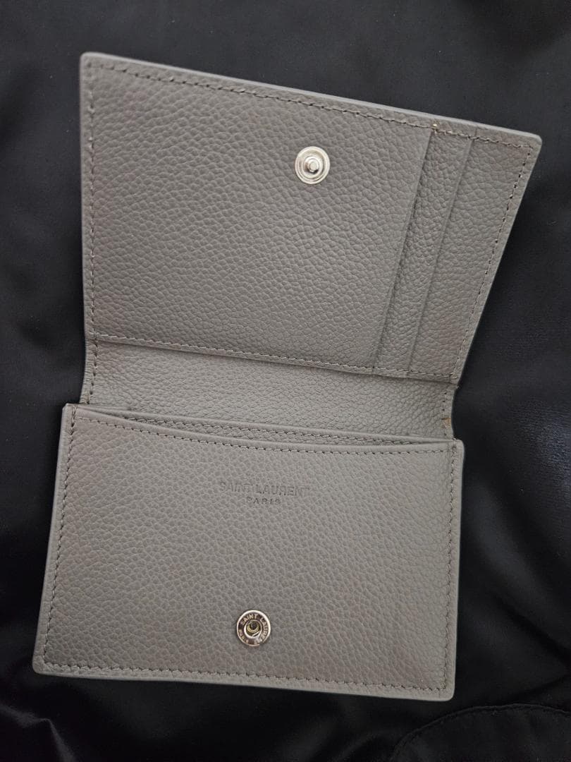 SAINT LAURENT グレー 名刺入れ