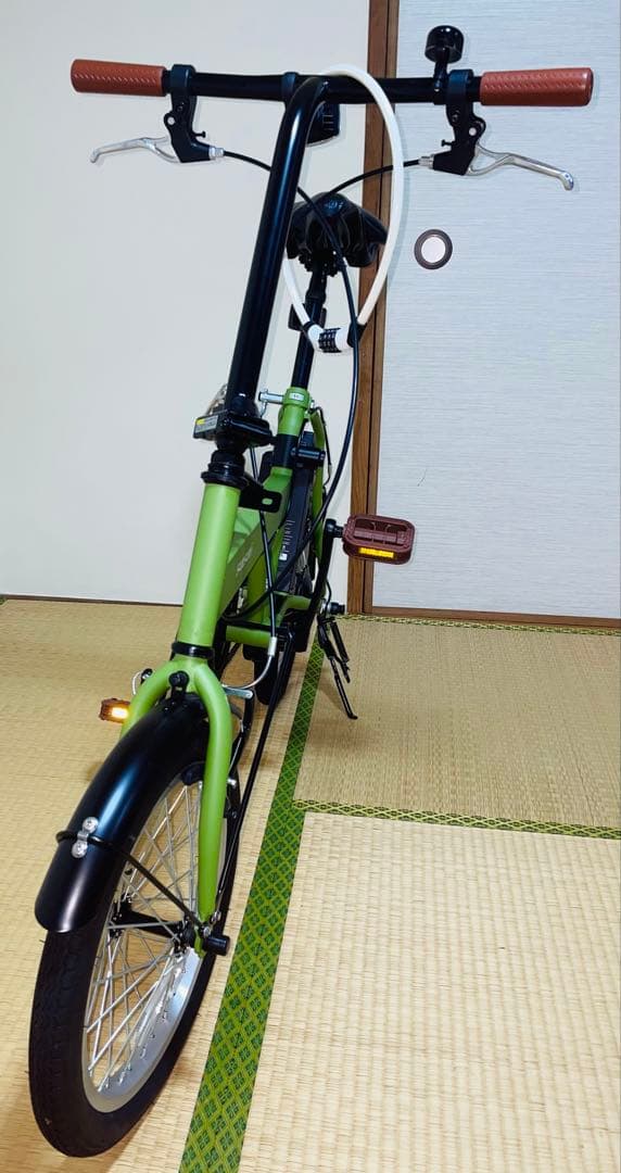 【ji ji】SUISUI 電動折りたたみ自転車 緑 16インチ