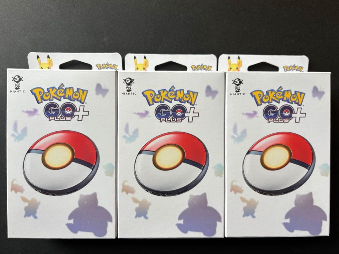 新品未開封 3個Pokemon Go Plus + ポケモンゴー プラス プラス