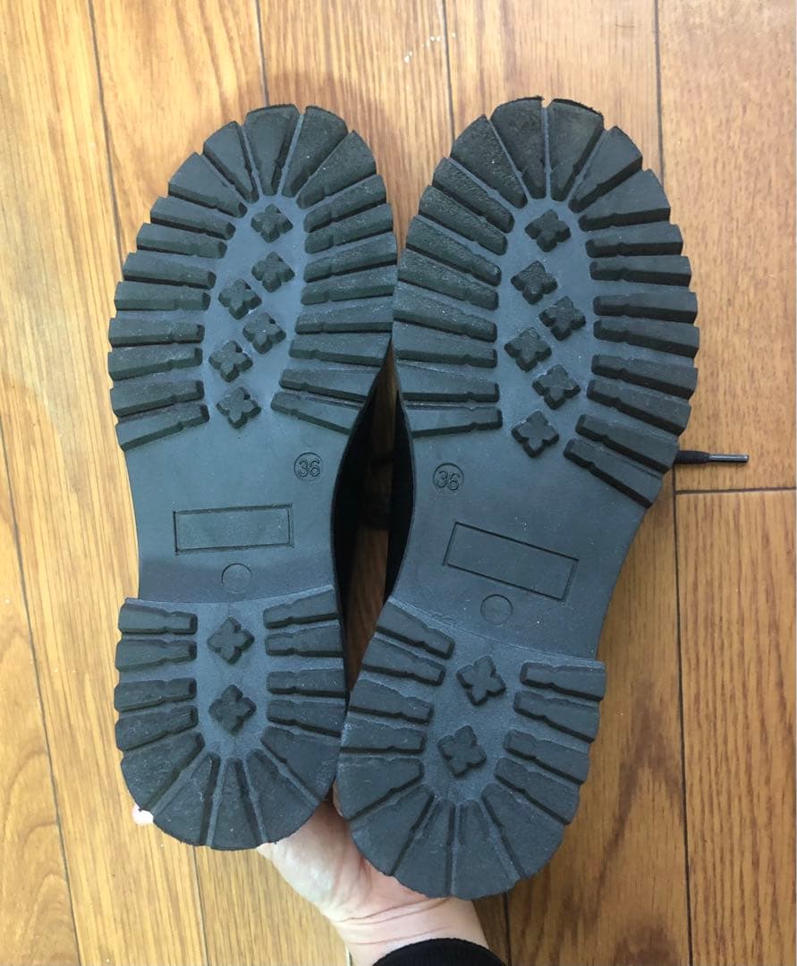 【ほぼ新品】ENESS / エネス / チロリアンシューズ ブラック 36