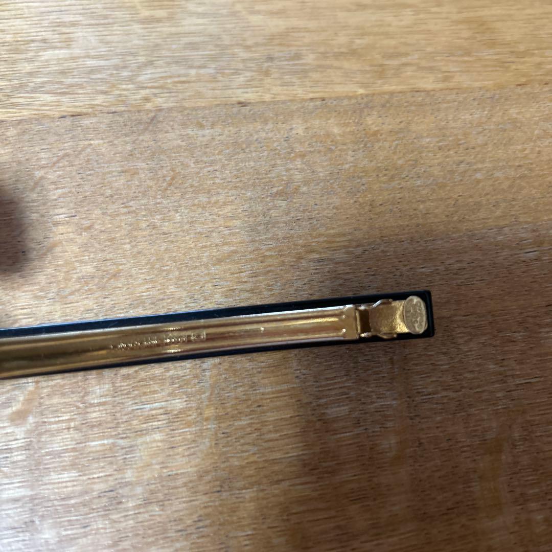 CHANEL バレッタ 黒 パール　ジャンク品