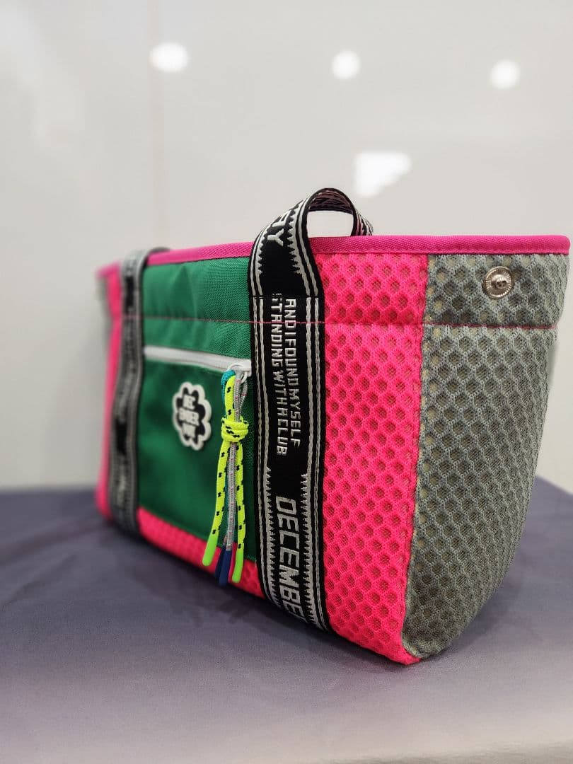 ディセンバーメイカラフルメッシュトートバッグ