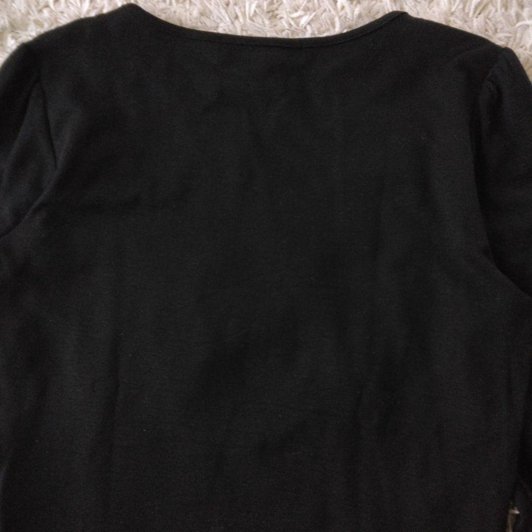 ＊未使用美品＊ M'S GRACY 香水 リボン ラインストーン 長袖 M