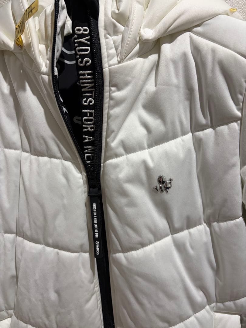 8 YARDS Women’ BIG HOODIE レディースL ホワイト美品