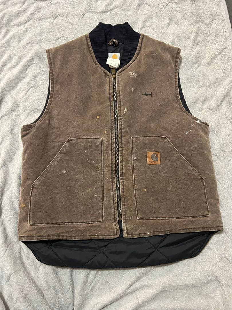 Carhartt ダックベスト ブラウン 古着