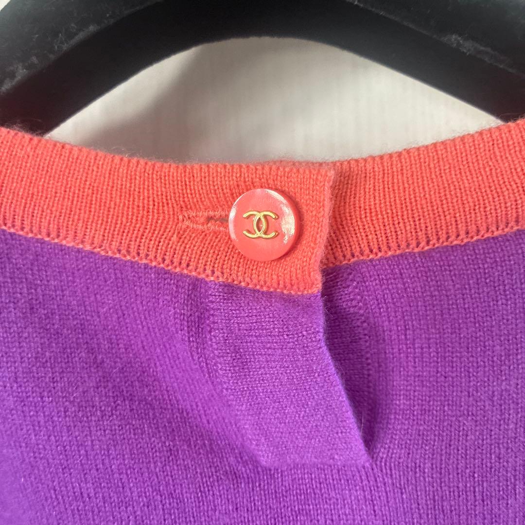 CHANEL カシミヤ カーディガン 38アンサンブルニット