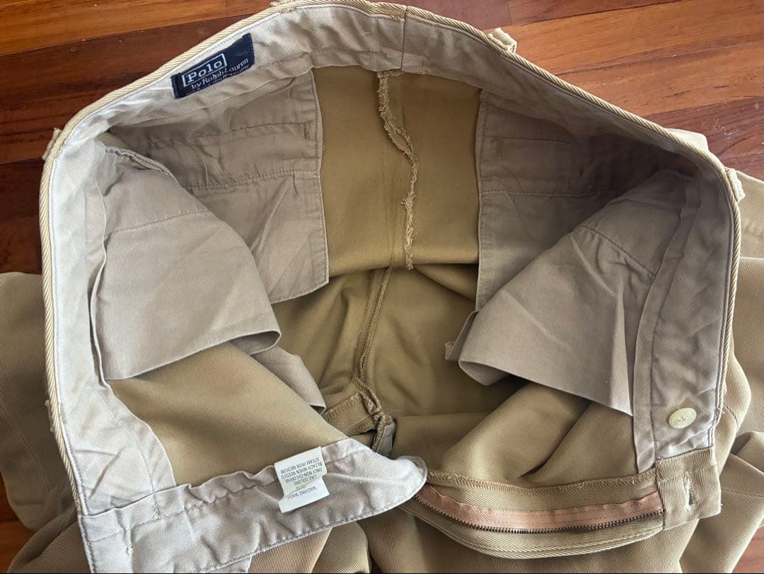 【Polo by Ralph Lauren】USA製 ツータック ワイドチノ