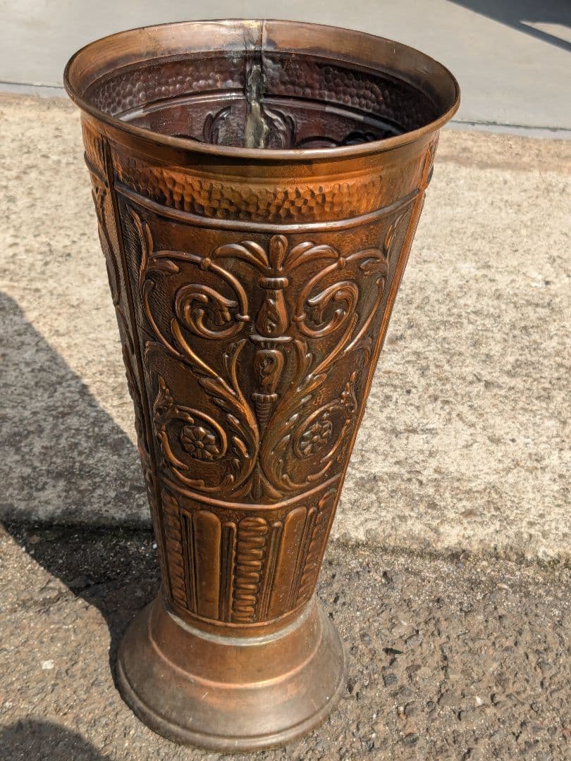 ブロンズ 銅製 傘立て アンティーク ヴィンテージ