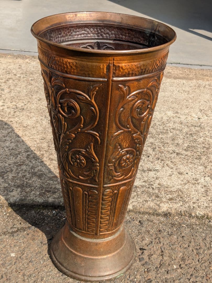 ブロンズ 銅製 傘立て アンティーク ヴィンテージ