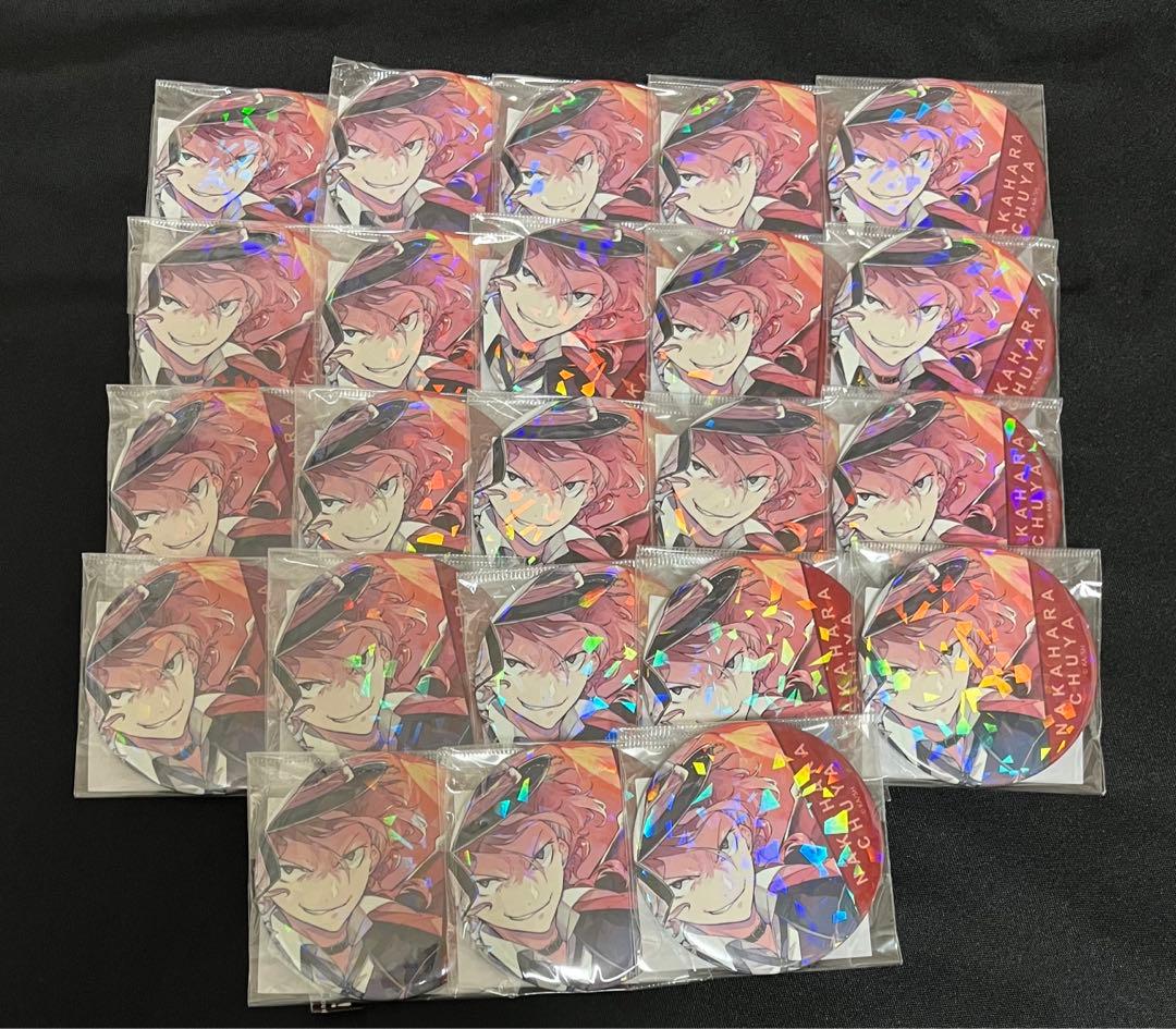 文豪ストレイドッグス 中原中也 缶バッジ 原作絵 ホログラム 文スト