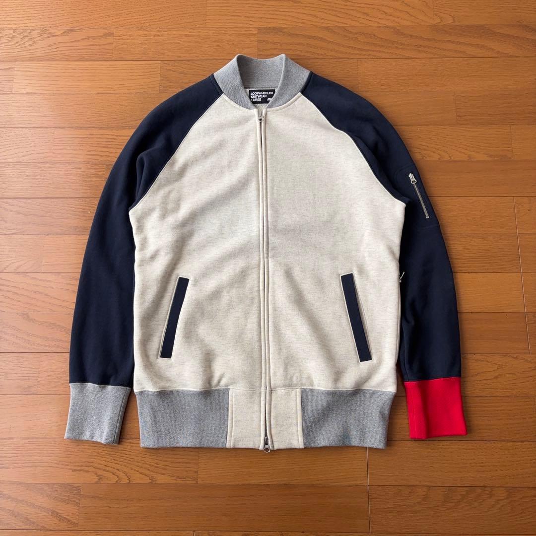 LOOPWHEELER スウェットブルゾン クレイジーパターン ジップアップ