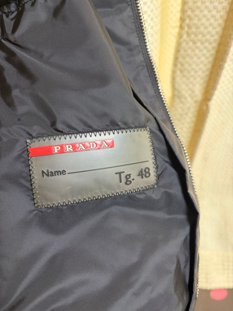 プラダ　ナイロンジャケット　トライアングルプレート 48