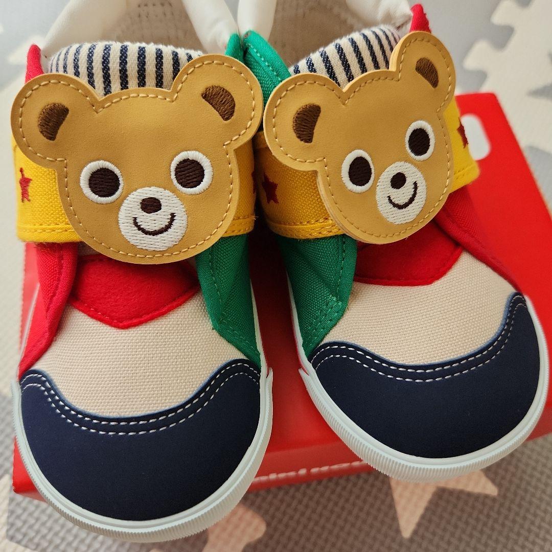 【新品•タグ付き】　ミキハウス　スニーカー マルチカラー 15cm