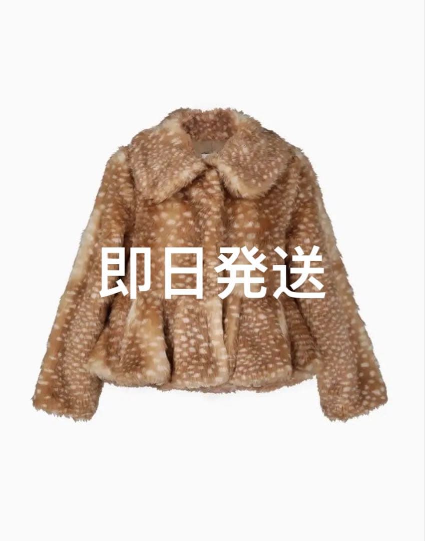 ジャケット・アウター bibiy DORA PEPURAMU FUR COAT