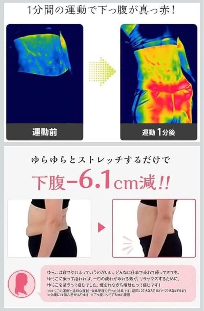 【新品】ゆらこ　おなか痩せ　腰痛改善　骨盤矯正　内ももエクササイズ　ゆらゆら運動