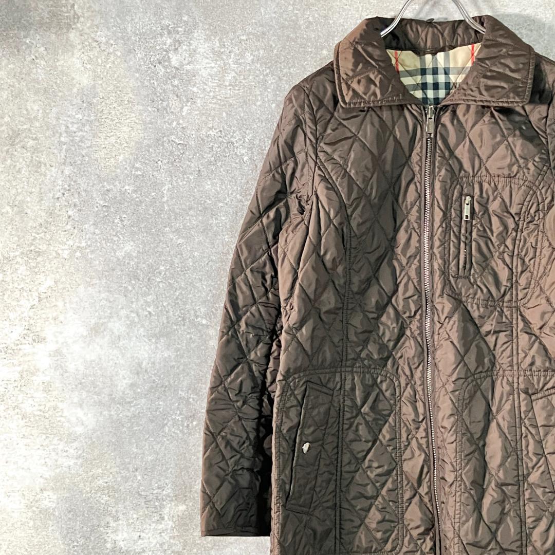 BURBERRY　三陽商会　キルティングコート　長袖　ブラウン　ノバチェック
