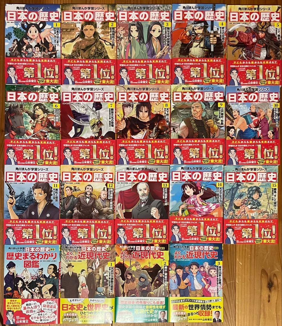 【美品】角川まんが学習シリーズ 日本の歴史 全15巻+別巻4冊セット