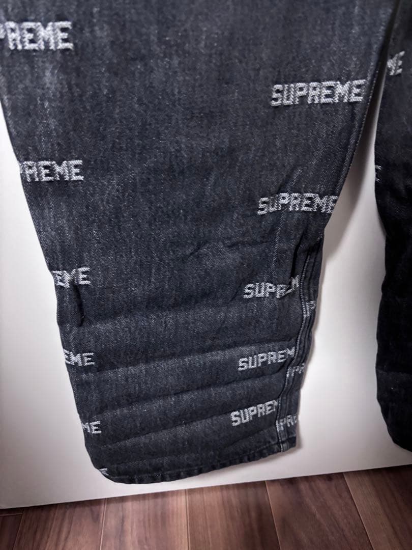 Supreme デニム オーバーオール ブラック シュプリーム S ツナギ