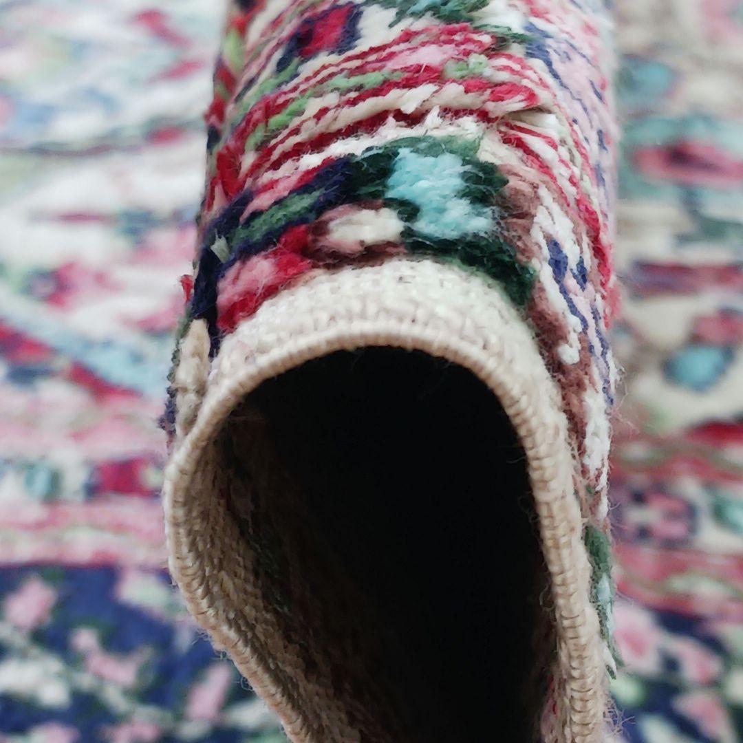 専用 Y3048 中国シルク絨毯 シルク100% 手織り300段 117×74㎝