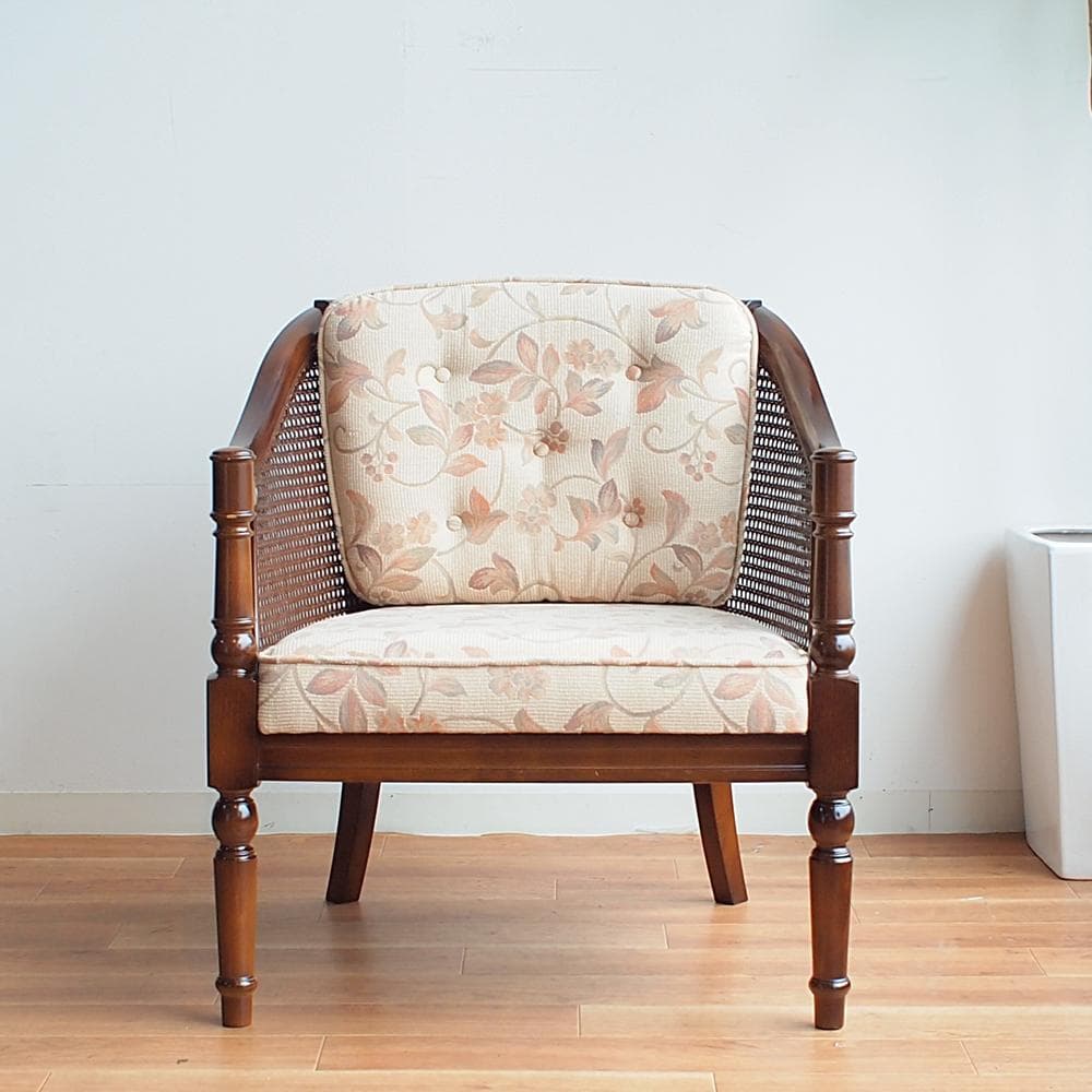 カリモク/karimoku コロニアル 1人掛けソファ A レトロ ビンテージ