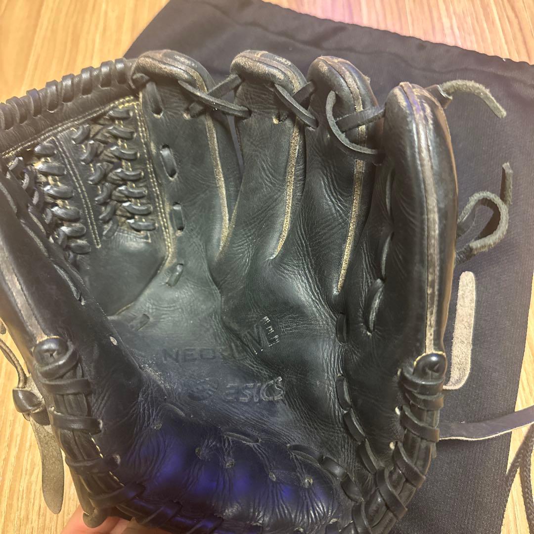 アシックス 硬式野球グローブ ブラック