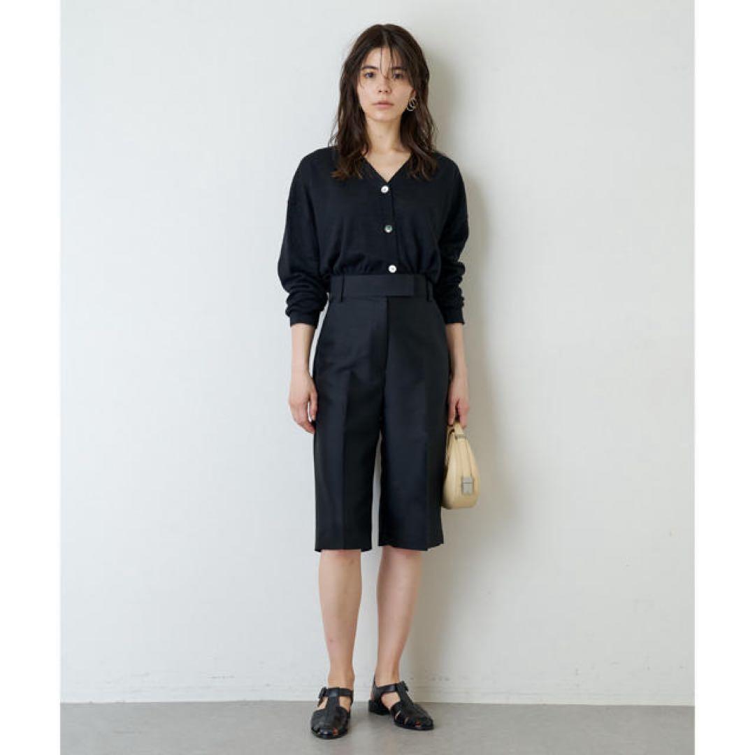 Whim Gazette シルクウールツイルハーフパンツ