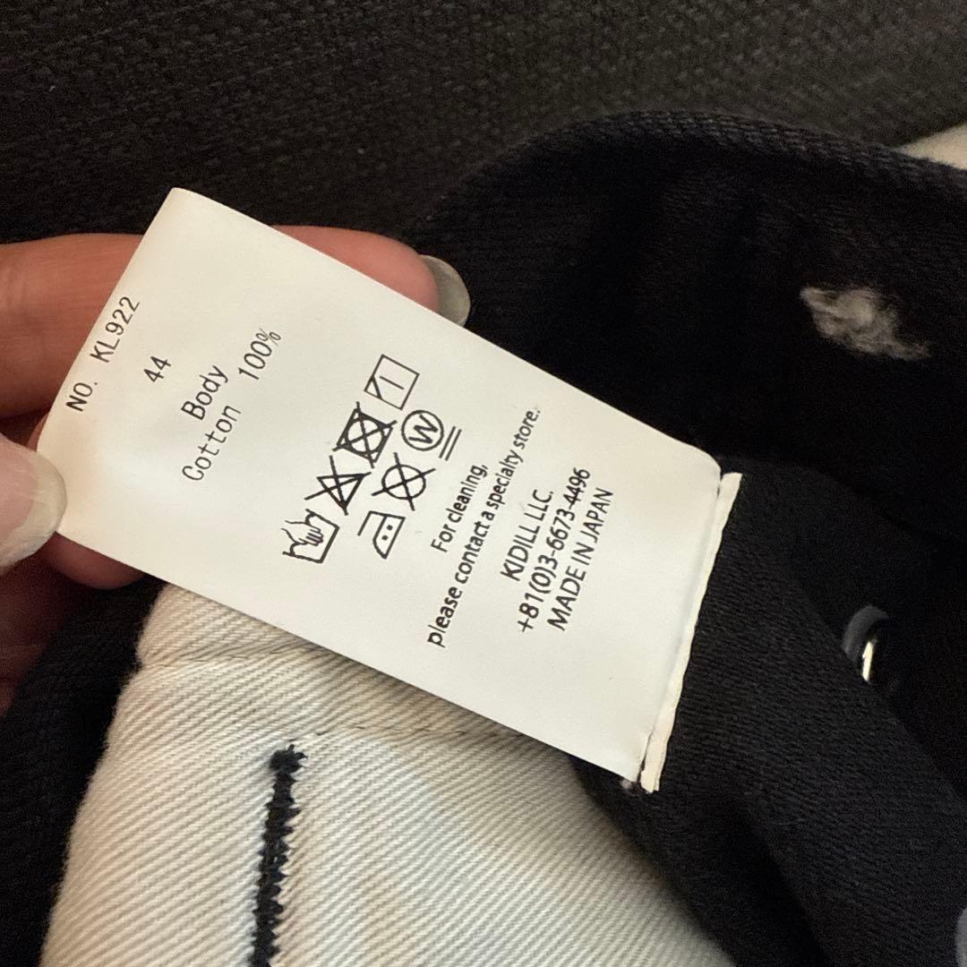 KIDILL 2025ss ブラックデニム　ベスト