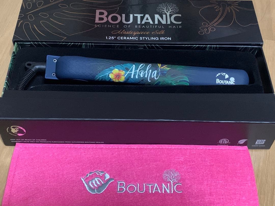 boutanic セラミック　ヘアアイロン　ハワイ限定デザイン