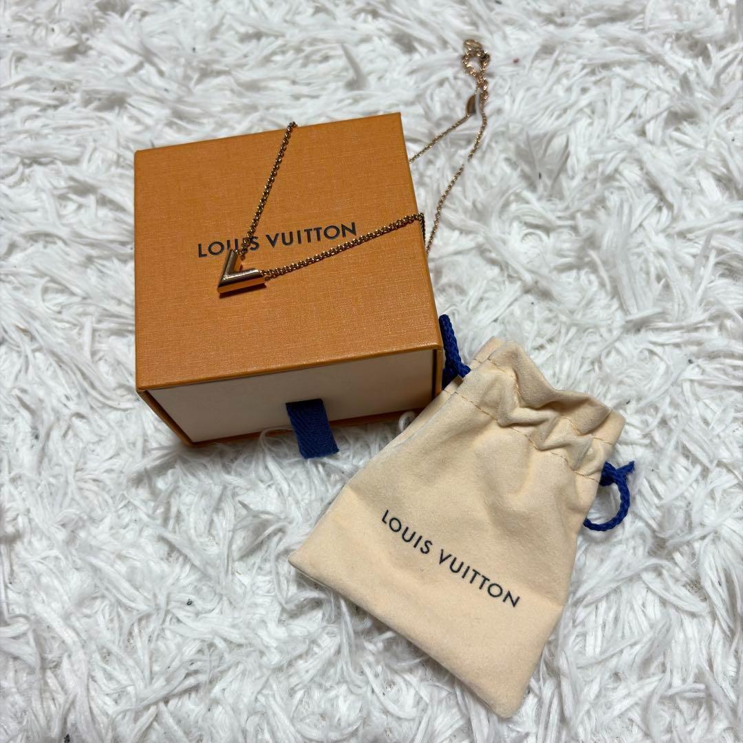 ルイヴィトン エッセンシャルV ネックレス ゴールド GP イタリア製