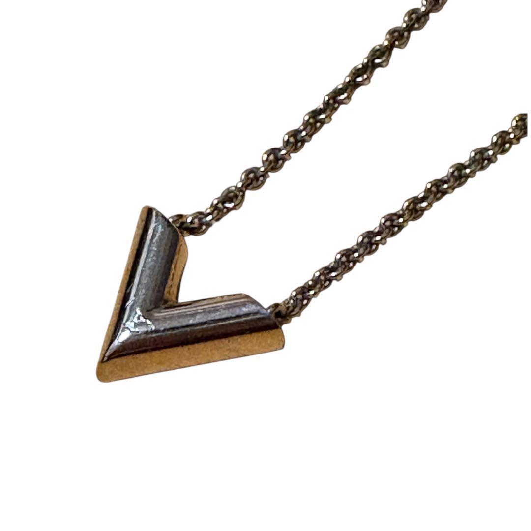 ルイヴィトン エッセンシャルV ネックレス ゴールド GP イタリア製