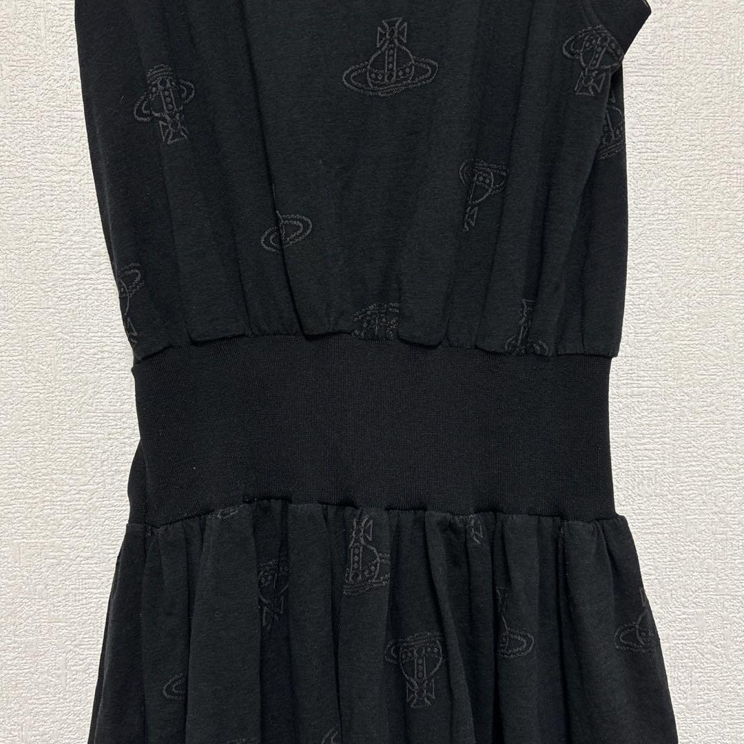 ヴィヴィアンウエストウッド オーブ ノースリーブワンピース　総柄