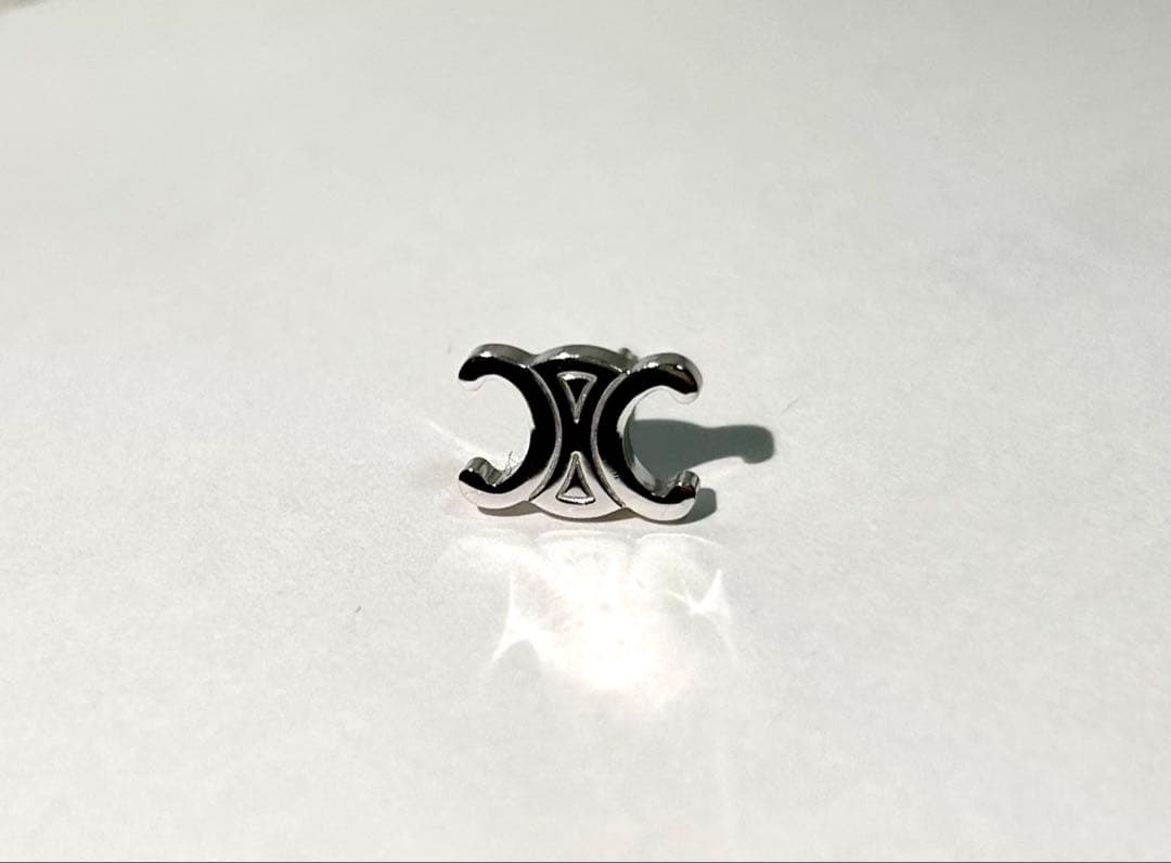 CELINE トリオンフ スタッズ シルバー