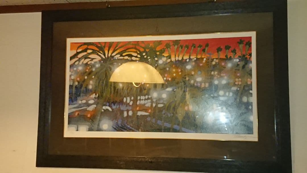 絵画 ☆サンタモニカサンセット☆