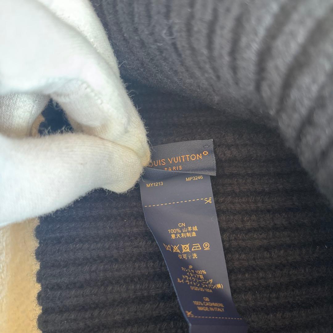 ルイヴィトン☆ニット帽☆ビーニーLVアヘッド1.1☆ブラック