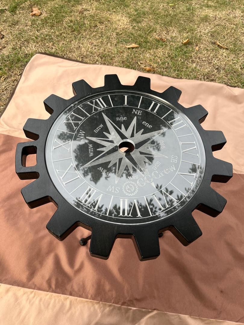 胡麻麦茶！！GGCrewマジックテーブル　鉄脚バージョン　コンパス