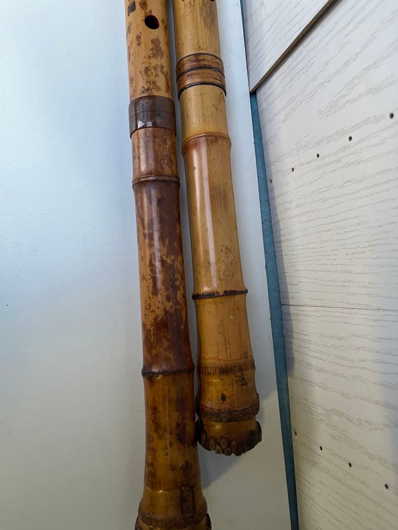 尺八本体 竹製 5穴　松下深水　2本