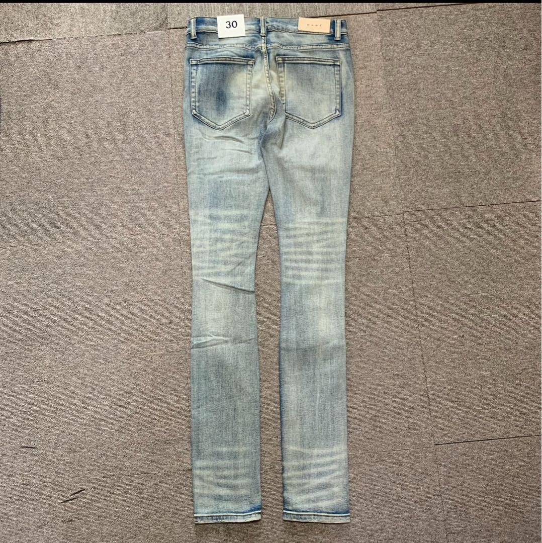 mnml ミニマル【新品未使用】X201ラインストーンスキニーデニム 30インチ