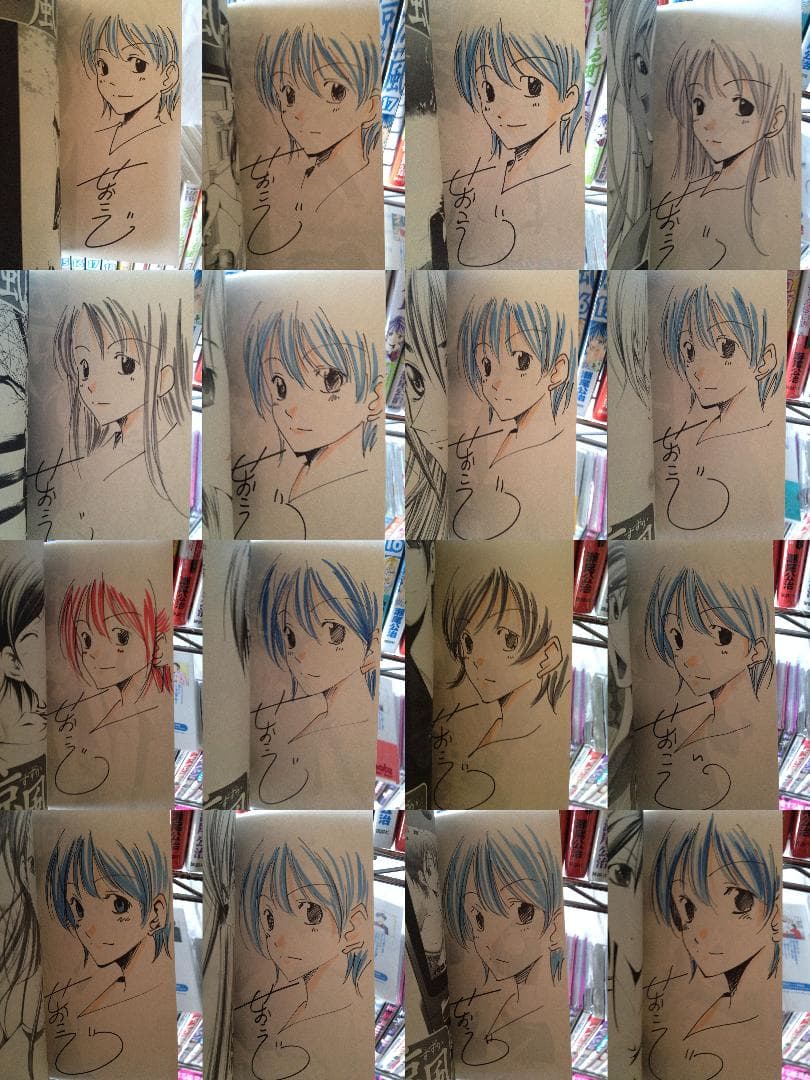 瀬尾公治作品 直筆サイン・イラスト入り 抽プレ冊子 店頭特典