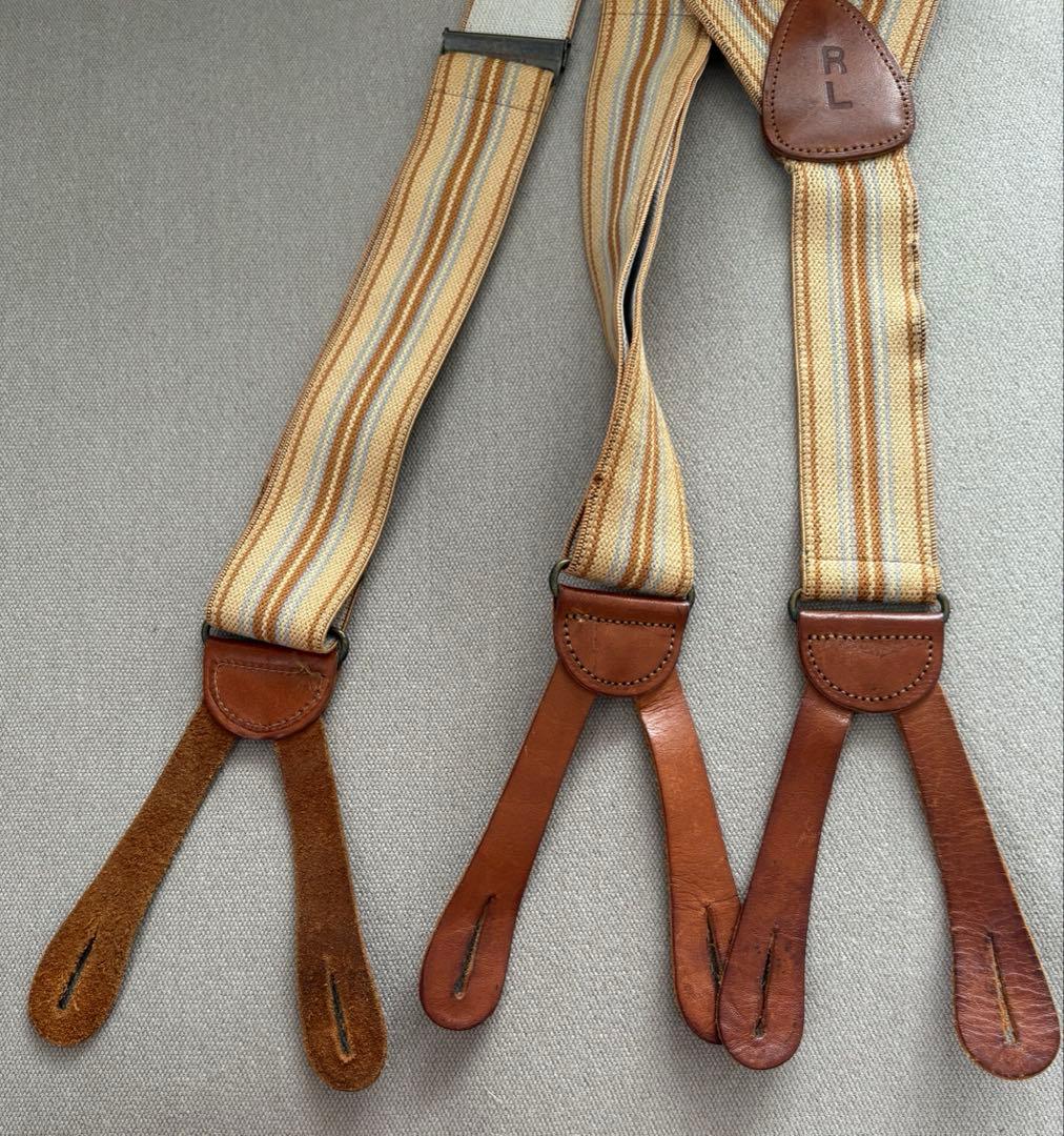 ラルフローレン　RRLサスペンダー　ビンテージ