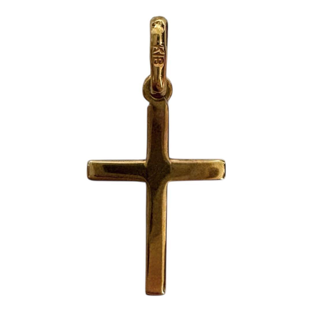 K18 18金 ペンダントトップ クロスモチーフ 十字架