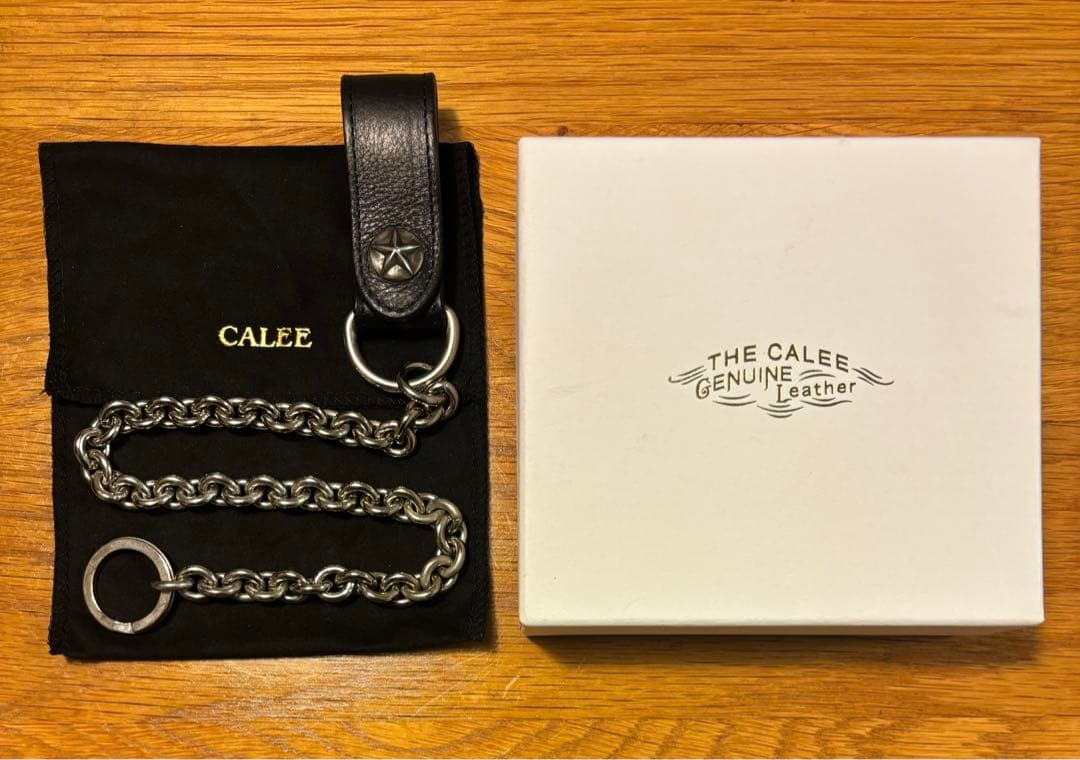 【美品】CALEE / 定番 / 本革ウォレットチェーン