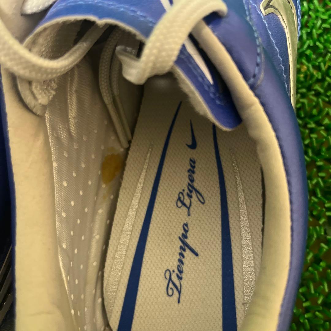 ナイキ サッカースパイクティエンポ リゲラHG-E AF(ブルー×シルバー)