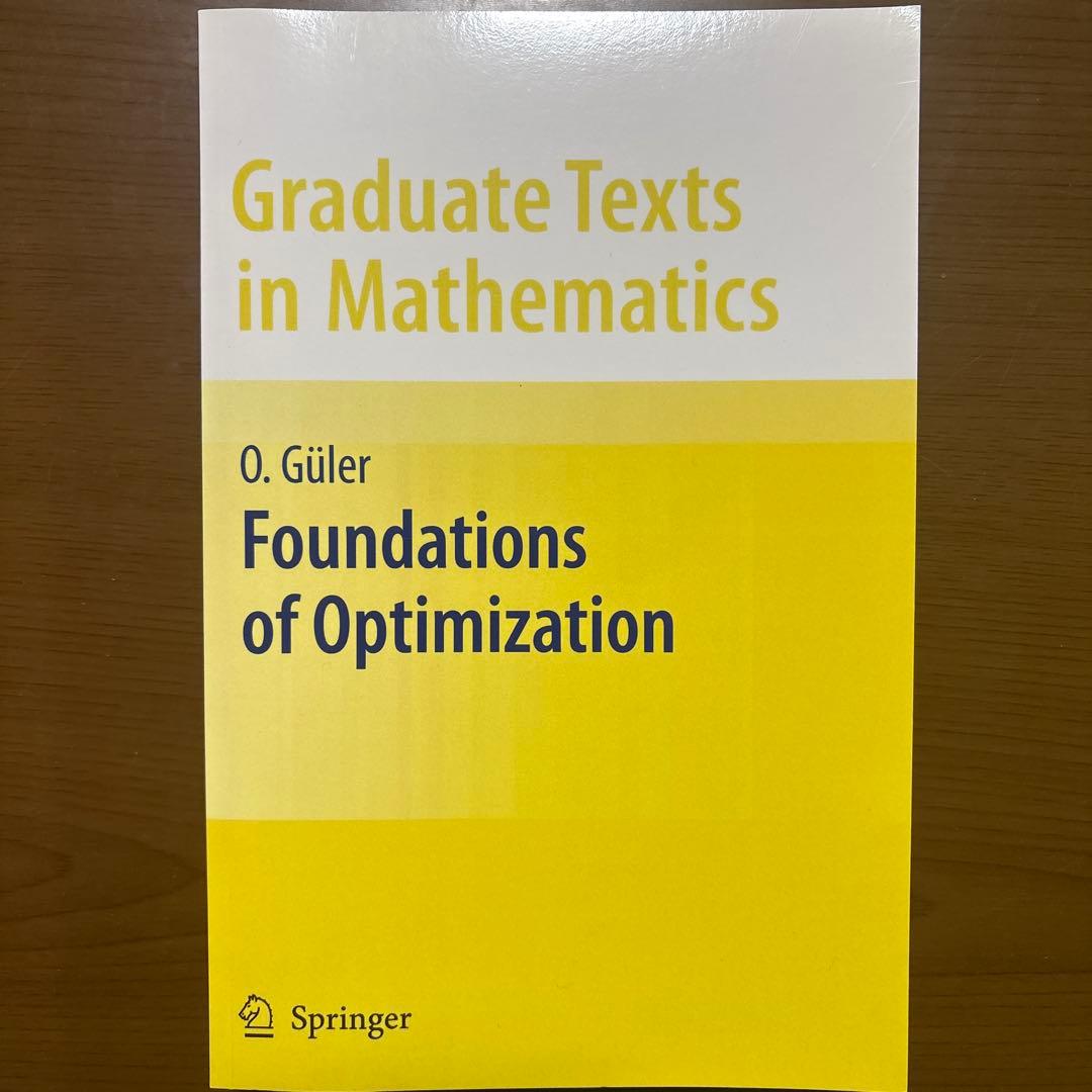 Foundations of Optimization【洋書美品】