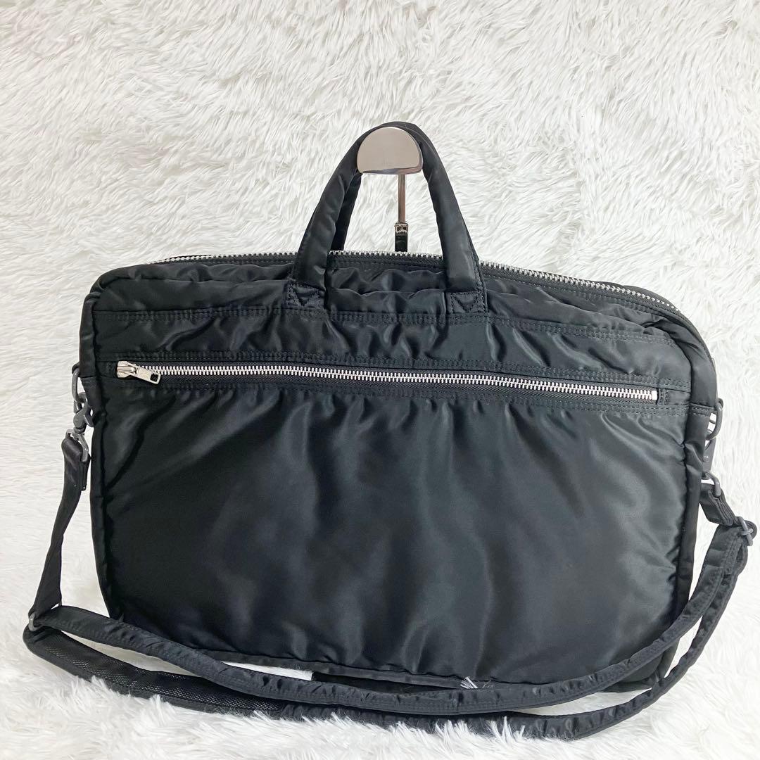 ポーター タンカー 2WAY ブリーフケース 黒 ナイロン ビジネスバッグ　A4