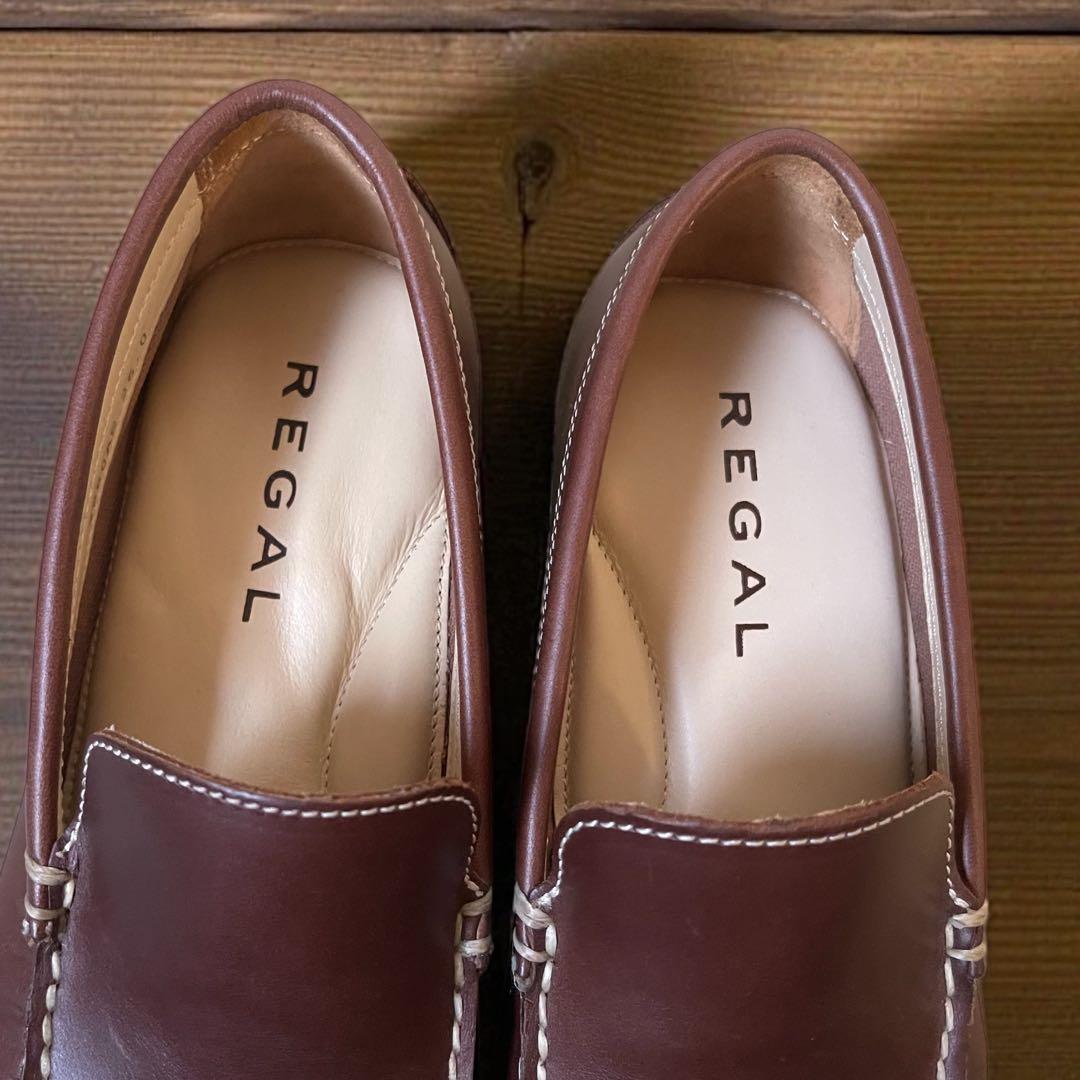 ラッキー様美品 リーガル コブラヴァンプ VIBRAM ブラウン 26cm