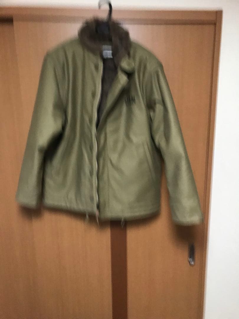 ヒューストン　USN U.S.NAVY ファー襟 ミリタリージャケットXXL美品