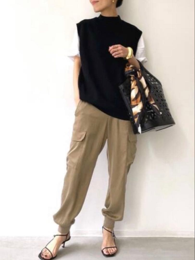 L'Appartement/アパルトモン フィブリルサテン カーゴパンツ 38