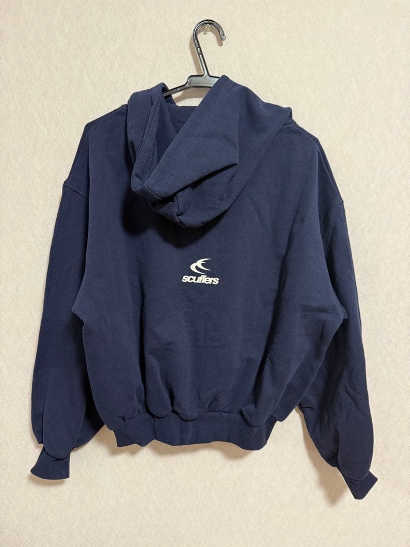 scuffers ネイビー フルジップ パーカー